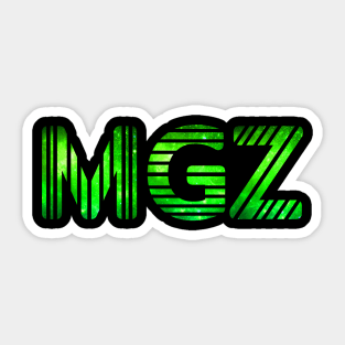 MGZ Green Galaxy Sticker